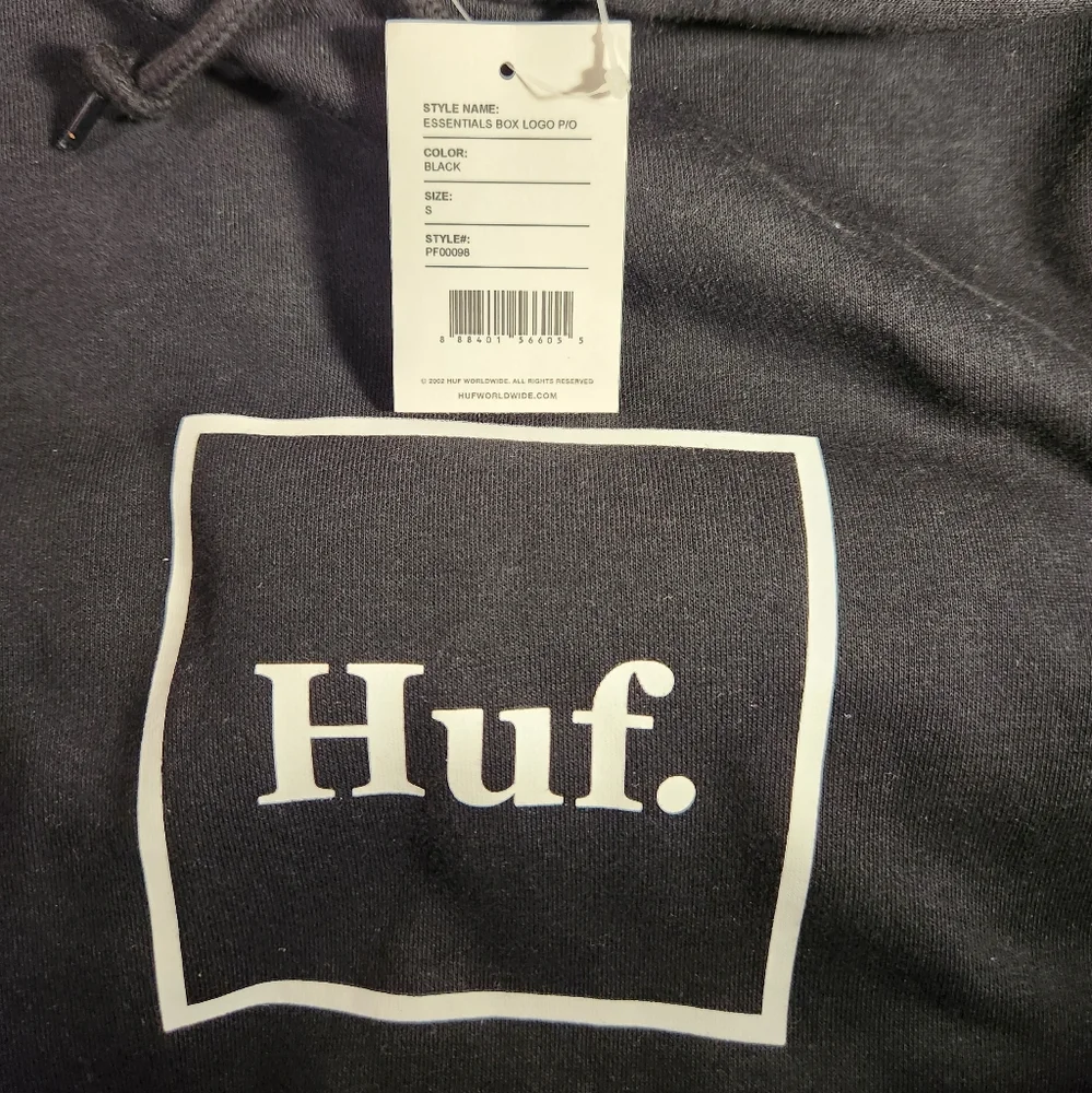 NWT Men's HUF Box Logo Hoodie - Picture 3 of 13
